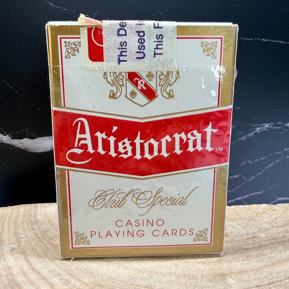Aristocrat Club Special Showboat Las Vegas Casino Playing Cards Red Diamond Back